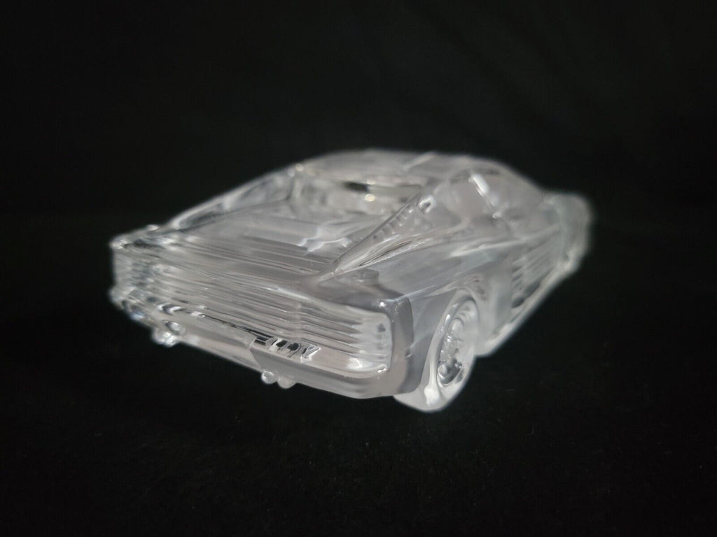 Hofbauer Crystal Glass Ferrari Testarossa Collectible Car